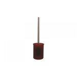 Brosse wc  poser - en verre - bordeaux - yoko spirella
