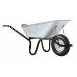 Brouette de chantier, roue increvable, 120 litres aktiv excellium haemmerlin
