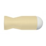 Butée de porte - fixation murale - plastique - beige civic Butée de porte - fixation murale - plastique - beige civic