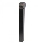 Butoir de portail avec tube noir 9005 - arrstop noir tirard