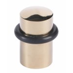 Butoir de sol acier  bourrelet caoutchouc - diamtre 32 x 44 mm bricozor
