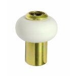 Butoir de sol acier laitonné - diamètre 30 mm - bourrelet blanc civic Butoir de sol acier laitonné - diamètre 30 mm - bourrelet blanc civic
