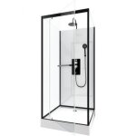 Cabine de douche - city - 80 x 80 cm - porte pivotante aurlane