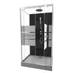 Cabine de douche study 110x80 cm - accs de face par porte pivotante aurlane