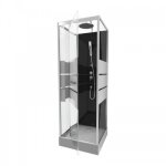 Cabine de douche study - 80 x 80 cm - porte pivotante aurlane Cabine de douche study - 80 x 80 cm - porte pivotante aurlane