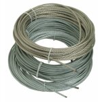 Cble 7x7 inox gain pvc blanc 100m 3 / 4mm bricozor