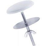 Cache trou laiton epoxy blanc Ø 50 mm pellet asc Cache trou laiton epoxy blanc Ø 50 mm pellet asc