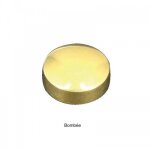 Cache - vis sphrique en laiton poli - 25 pices - diamtre 15 mm ferrasse