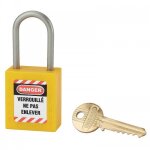 Cadenas de consignation jaune en inox - hauteur 38 mm fth thirard