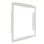 Cadre d'encastrement d�coratif pour bo�tes aux lettres renz - blanc 9016 brillant renz