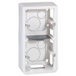 Cadre saillie vertical - 2 x 2 modules - hauteur 40 mm - mosaic legrand