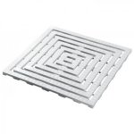 Caillebotis antidrapant - blanc semi - rigide delabie