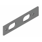 Cale en aluminium pour butoir amovible � cl� sehop - blanc la crois�e ds