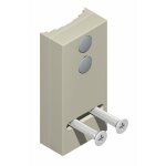 Cale arrt de vantail - pour montant arrondi - verrou 2586 et 2590 la croise ds