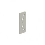 Cale pour paumelles en nylon tb 78 et tb 82 - 75 x 35 mm - gris manhattan - �paisseur 3 mm normbau