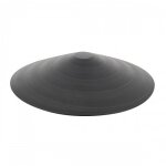 Cale porte amovible conique sans fixation en caoutchouc diamtre 118 mm - noir cadap