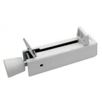 Cale - porte à pédale pour porte lourde - corps acier et double ressort - blanc ibfm Cale - porte à pédale pour porte lourde - corps acier et double ressort - blanc ibfm