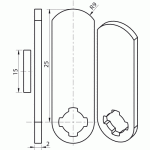 Came 4929 - 01 pour serrure ronis 4900 - 01 ronis