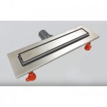 Caniveau de douche extra - plat - idal rnovation - venisio slim - longueur 500 mm wirquin pro