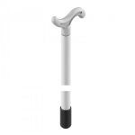 Canne pour volet roulant - longueur 1, 50 m - aluminium gris tirard