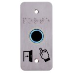 Capteur infrarouge sans contact sur plaque inox pour accès porte izyx Capteur infrarouge sans contact sur plaque inox pour accès porte izyx