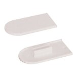 Capuchon de finition - pour ferrures cabineo - blanc ral 9003 lamello