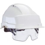 Casque de chantier iris 2 - avec lunette masque intégrée auboueix Casque de chantier iris 2 - avec lunette masque intégrée auboueix