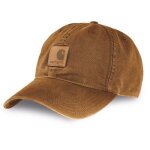 Casquette de sécurité marron 100% coton odessa - ajustable par scratch carhartt Casquette de sécurité marron 100% coton odessa - ajustable par scratch carhartt