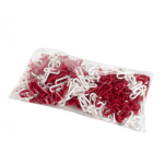 Chaine de signalisation en plastique rouge / blanc - 8 mm novap