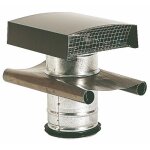 Chapeau alu fourreau galva feuille de plomb - gris - diamtre 125 mm atlantic