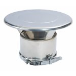Chapeau de finition isol - double paroi inox - 80 x130 mm - duoten ten