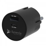Chargeur rapide usba a + c 15w - zeni + synercia