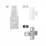 Charnire centrale intermdiaire 3 pices - femelle 2b - wingline l et s hettich