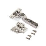 20 charni�res invisibles 100� + embase � visser - rentrant - x91n emuca