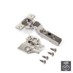 Charni�re invisible amortie - 100� - coudure 16 + embase - par 20 emuca