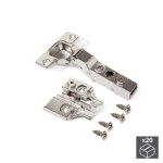 Charni�re invisible amortie - 100� - coudure 9 + embase - par 20 emuca