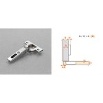 Charnire invisible  visser 105 self - closing srie 100 - entraxe 48 mm - c0mm salice
