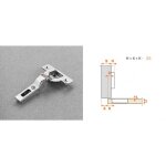 Charnire invisible  visser 105 self - closing srie 100 - entraxe 48 mm - c9mm salice