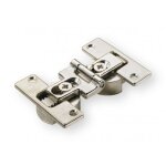 Charnière invisible à visser 180° - pour porte pliante - zamak nickelé hettich Charnière invisible à visser 180° - pour porte pliante - zamak nickelé hettich