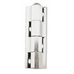 Charni�re universelle � 6 pans - noeuds ronds - laiton chrom� - 40mm a lenne