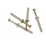 Chevilles nylon  frapper collerette plate - 5x25 mm - 800 pices rawl