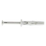 Chevilles nylon  frapper  collerette plate - inox a2 - spit hit m - 6 x 52mm - x50 spit