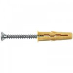 Chevilles universelles timber uno 8 x 32 mm avec vis par 20 rawl