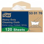 Chiffons de nettoyage blancs ultra - résistants non tissés - 61, 5x35, 5cm - x120 tork Chiffons de nettoyage blancs ultra - résistants non tissés - 61, 5x35, 5cm - x120 tork