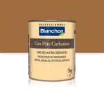 Cire p�te pour restauration et entretien - carbamex - neutre - 1kg blanchon