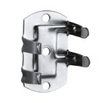 Clip de fixation en m�tal 202 - vis 4 mm - 25 pi�ces camar