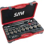 Coffret 1 / 2 douilles et accessoires - 32 pièces sam outillage Coffret 1 / 2 douilles et accessoires - 32 pièces sam outillage