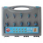 Coffret de 10 mches droites carbure leman