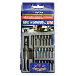Coffret de 33 embouts de vissage precision avec porte embout et tournevis tivoly