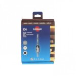 Coffret 4 m�ches h�lico�dales + fraisoirs bois hss leman